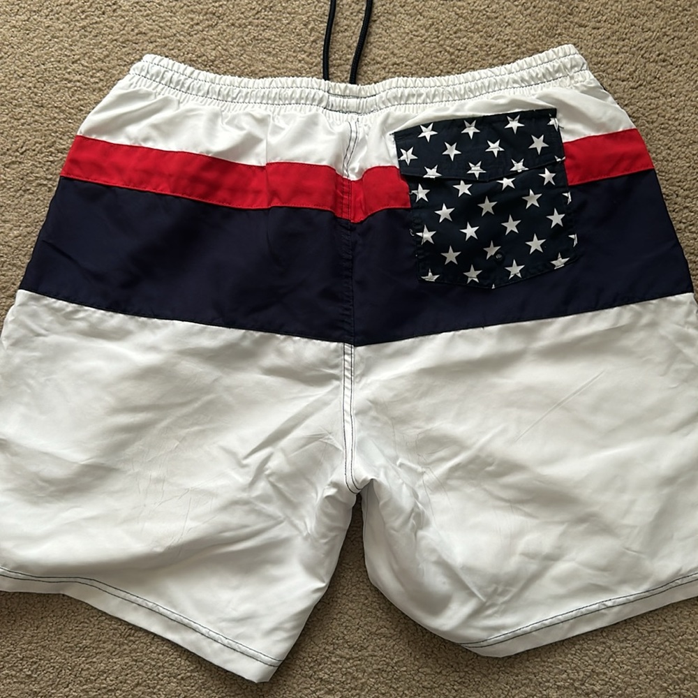 Red white and blue bathing suit